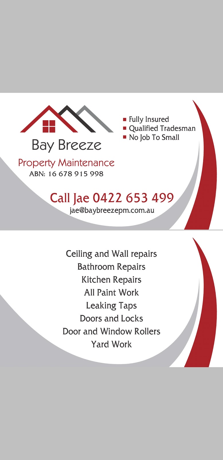 Baybreeze Property Maintenance | home goods store | Link Rd, Victoria Point QLD 4165, Australia | 0422653499 OR +61 422 653 499