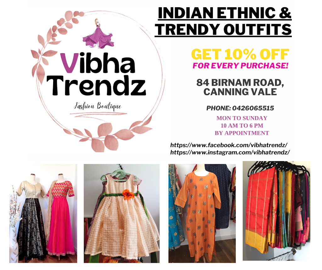 Vibha Trendz |  | 84 Birnam Rd, Canning Vale WA 6155, Australia | 0426065515 OR +61 426 065 515