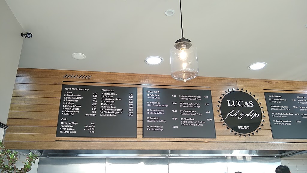 Lucas Fish & Chips | cafe | shop 7/6 Coltman Plaza, Lucas VIC 3350, Australia | 0353429892 OR +61 3 5342 9892