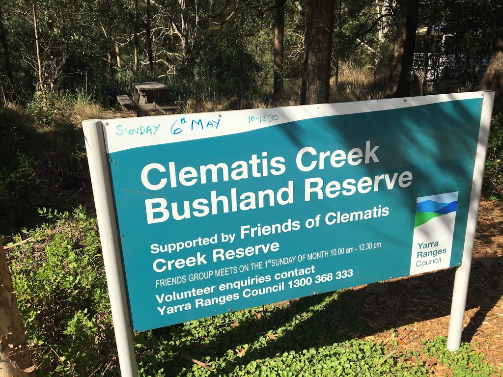 Clematis Bushland Reserve | park | 60 Monbulk Rd, Belgrave VIC 3160, Australia