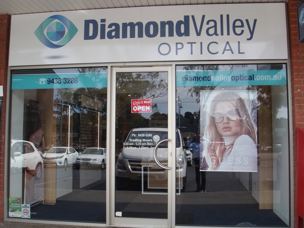 Diamond Valley Optical | health | shop 15/72 Main Hurstbridge Rd, Diamond Creek VIC 3089, Australia | 0394383286 OR +61 3 9438 3286