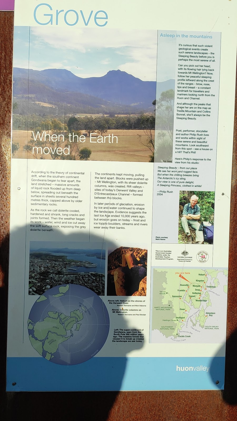 Sleeping Beauty Mountain range lookout point | park | Grove TAS 7109, Australia | 0362640300 OR +61 3 6264 0300