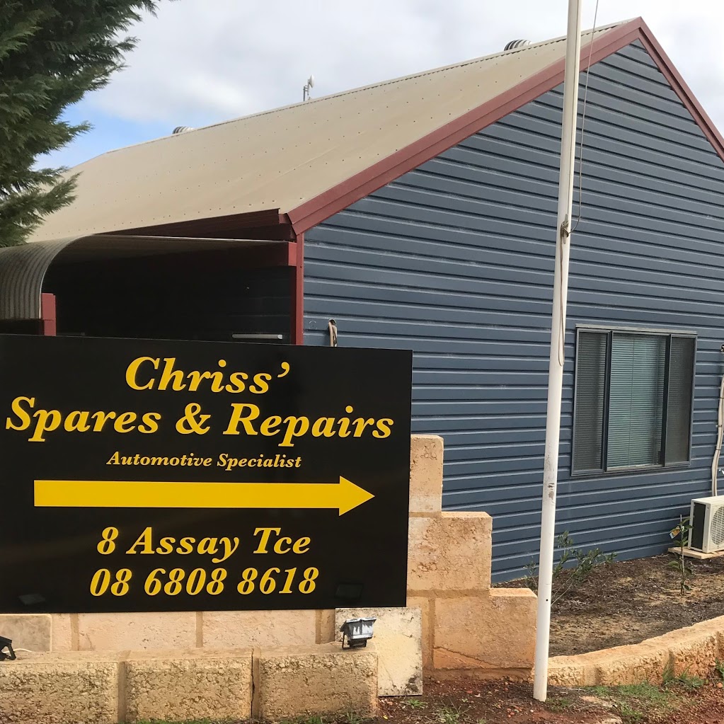 Chriss’ Spares & Repairs | 8 Assay Terrace, Boddington WA 6390, Australia | Phone: (08) 6808 8618