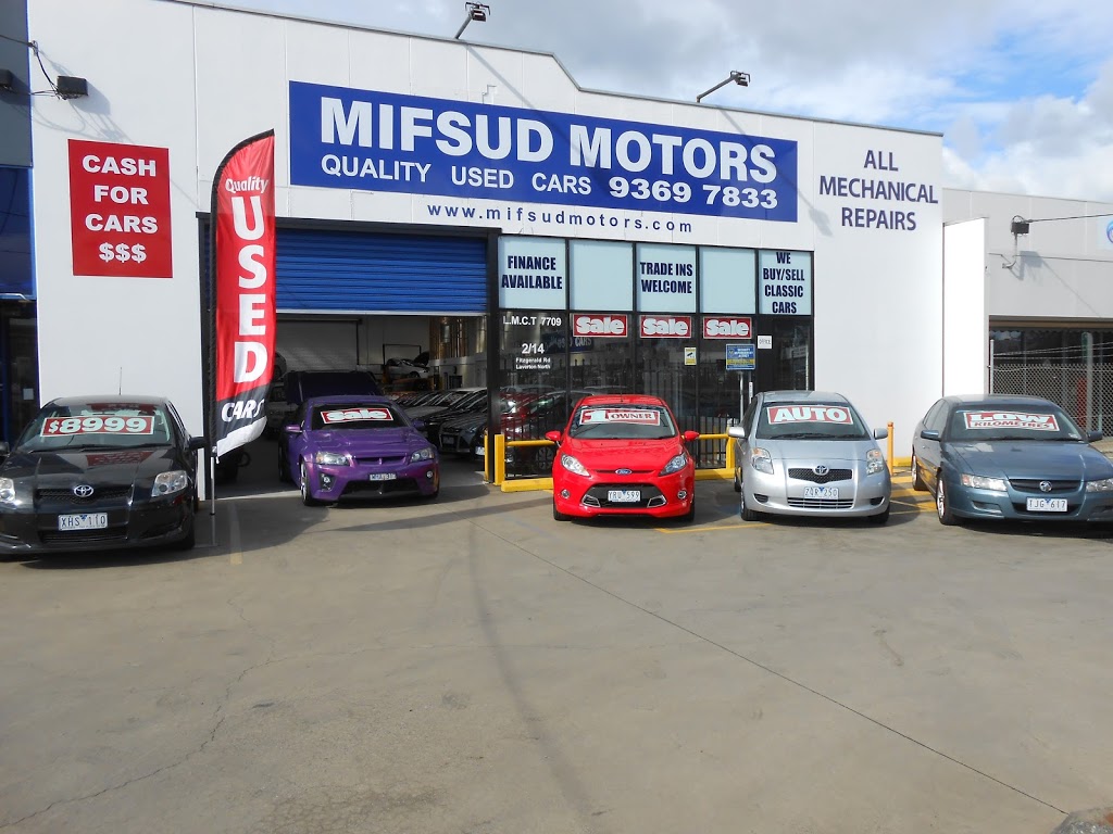 Mifsud Motors | car dealer | 2/14 Fitzgerald Rd, Laverton North VIC 3026, Australia | 0393697833 OR +61 3 9369 7833
