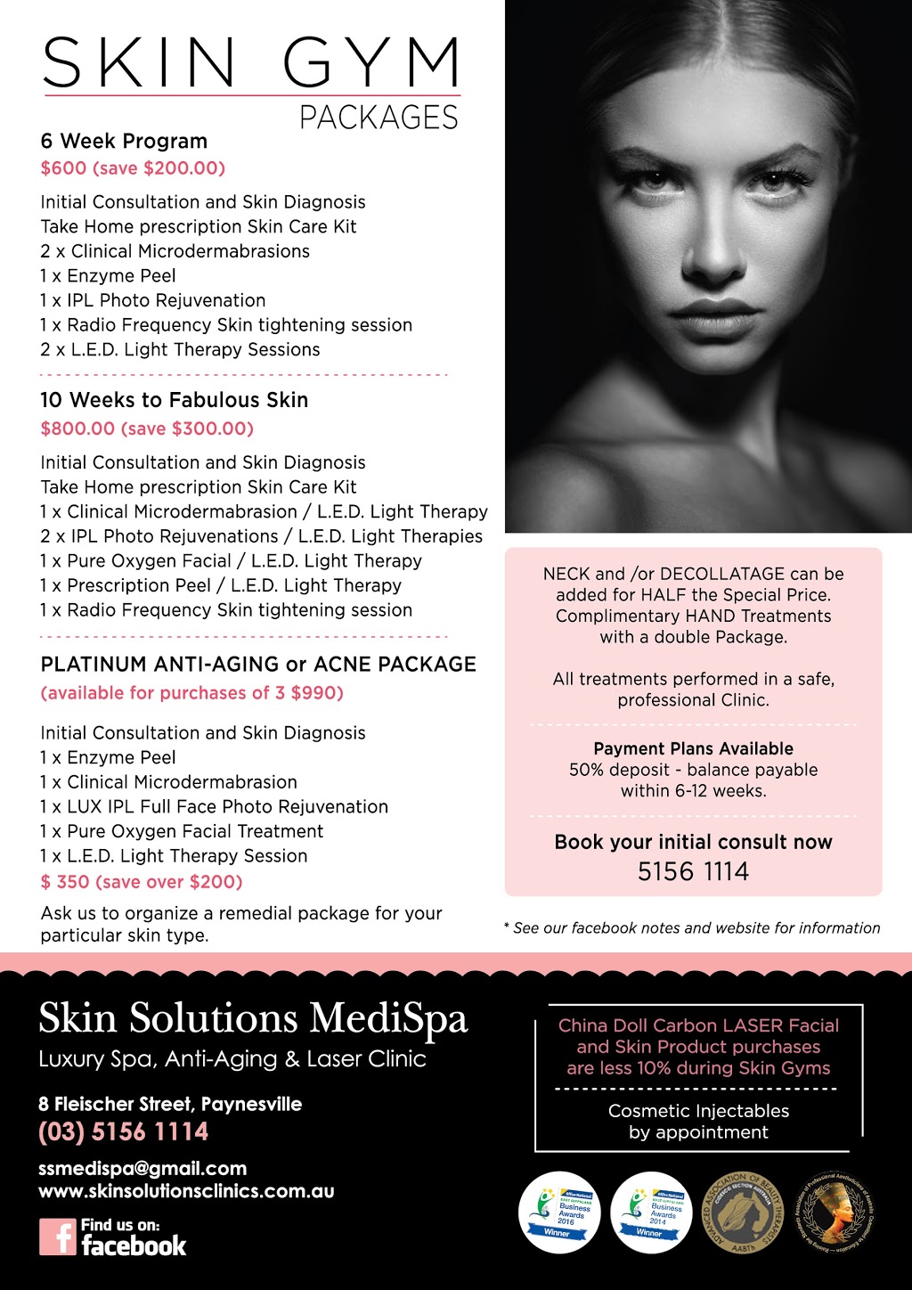 Skin Solutions MediSpa - luxury Spa, Anti-aging & Laser Clinic | 8 Fleischer St, Paynesville VIC 3880, Australia | Phone: (03) 5156 1114