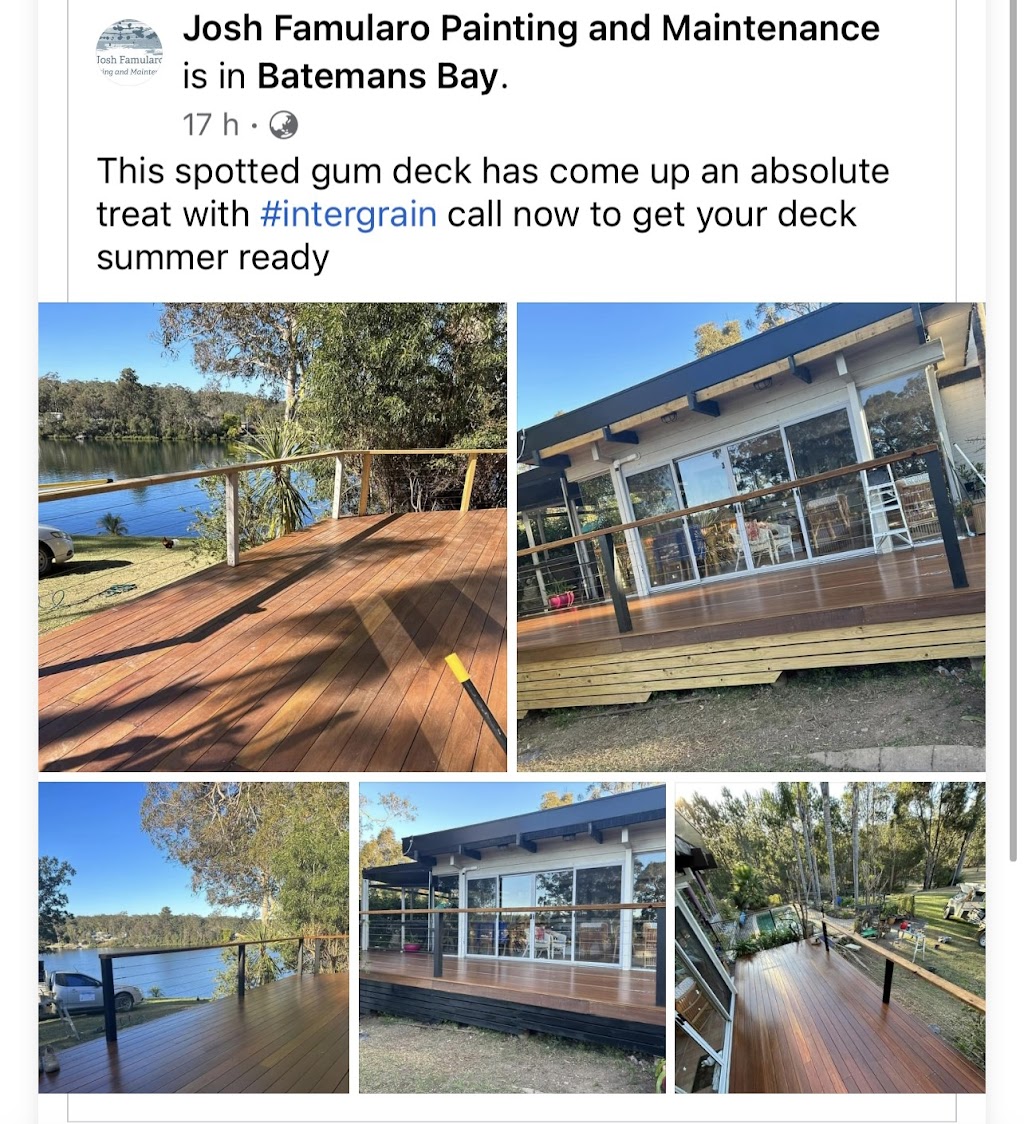 Josh Famularo painting and maintenance | Runnyford Rd, Nelligen NSW 2536, Australia | Phone: 0474 594 829 Josh Famularo painting and maintenance | Runnyford Rd, Nelligen NSW 2536, Australia | Phone: 0474 594 829