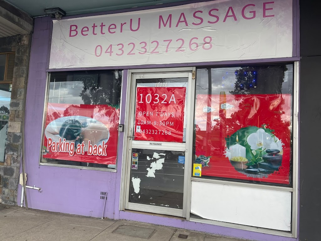 Better u Massage | spa | 1032A North Rd, Bentleigh East VIC 3165, Australia | 0432327268 OR +61 432 327 268