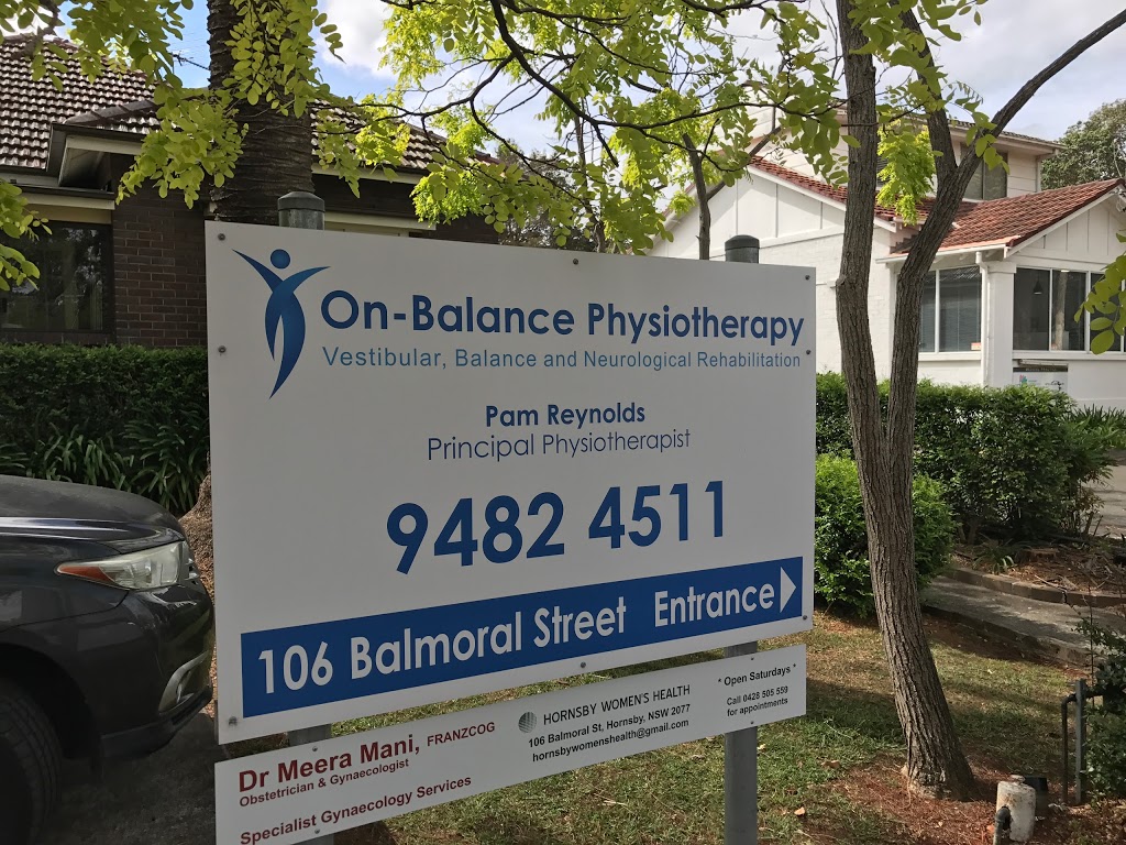 On-Balance Physiotherapy | 106 Balmoral St, Hornsby NSW 2077, Australia | Phone: (02) 9482 4511
