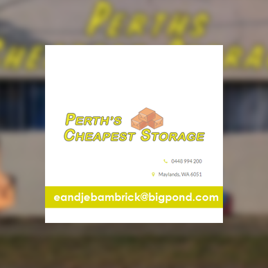 Perths Cheapest Storage | moving company | 78 Sussex St, Maylands WA 6051, Australia | 0448994200 OR +61 448 994 200