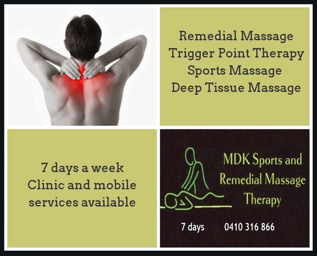 MDK Sports & Remedial Massage Therapy | 5 Pickering Pl, Kincumber NSW 2251, Australia | Phone: 0410 316 866