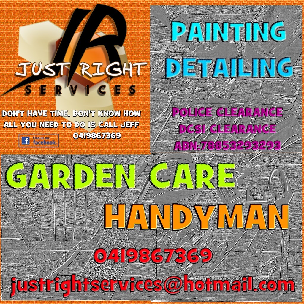 Just Right Services | 6 Gateacre Brow, Onkaparinga Hills SA 5163, Australia | Phone: 0419 867 369