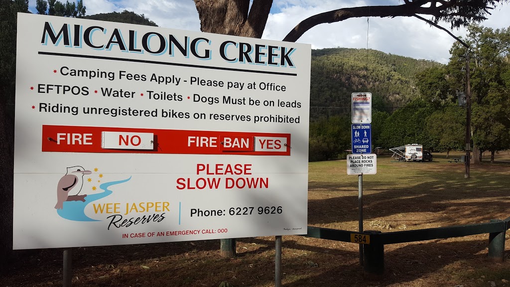 Micalong Creek Reserve | campground | 524 Nottingham Rd, Wee Jasper NSW 2582, Australia | 0262279626 OR +61 2 6227 9626