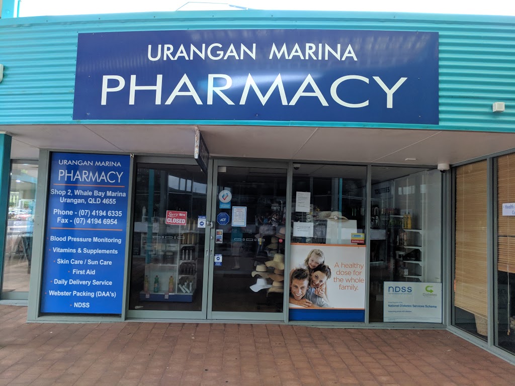 Urangan Marina Pharmacy | pharmacy | 2/17 Buccaneer Dr, Urangan QLD 4655, Australia | 0741946335 OR +61 7 4194 6335