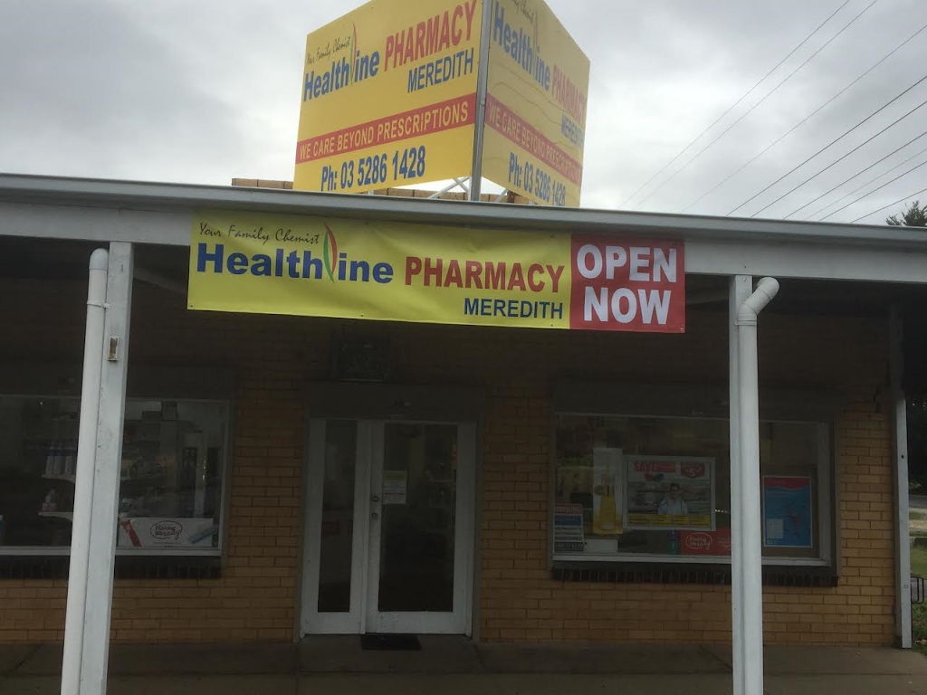 Healthline Pharmacy Meredith | pharmacy | 44 Staughton St, Meredith VIC 3333, Australia | 0352861428 OR +61 3 5286 1428