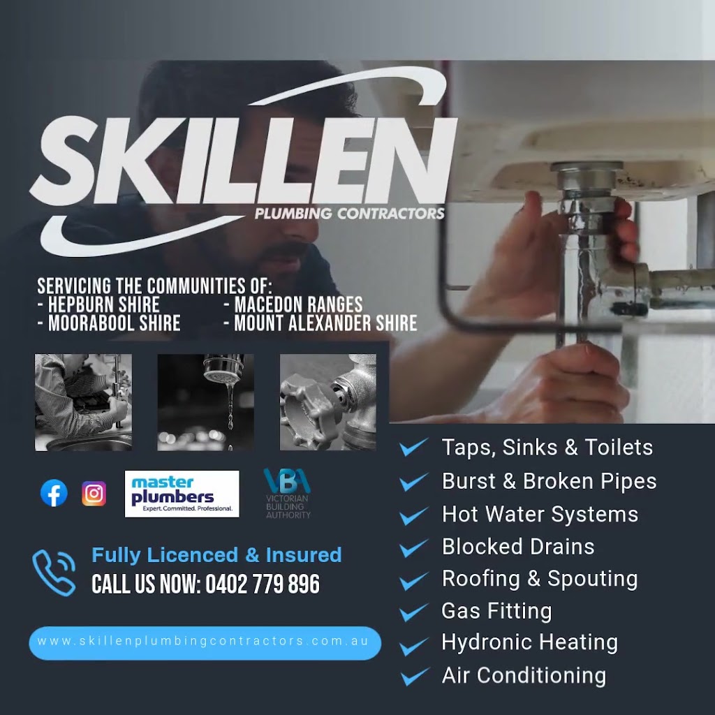 Skillen Plumbing Contractors Pty Ltd | Factory 6/4400 Midland Hwy, Daylesford VIC 3460, Australia | Phone: 0402 779 896