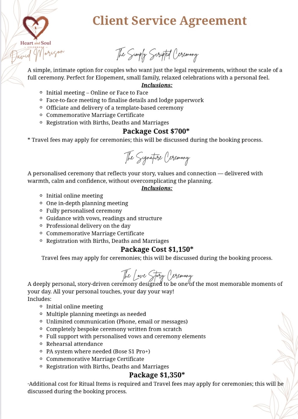 Heart and Soul Celebrant | 28 Reid Ln, Bass VIC 3991, Australia | Phone: 0494 638 246