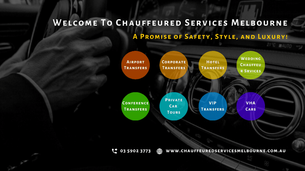 Chauffeured Services Melbourne | 4 Platt Cl, Pakenham VIC 3810, Australia | Phone: 0432 075 518