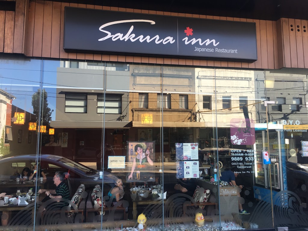 Sakura Inn Japanese Restaurant | restaurant | 1101 Toorak Rd, Camberwell VIC 3124, Australia | 0398899337 OR +61 3 9889 9337