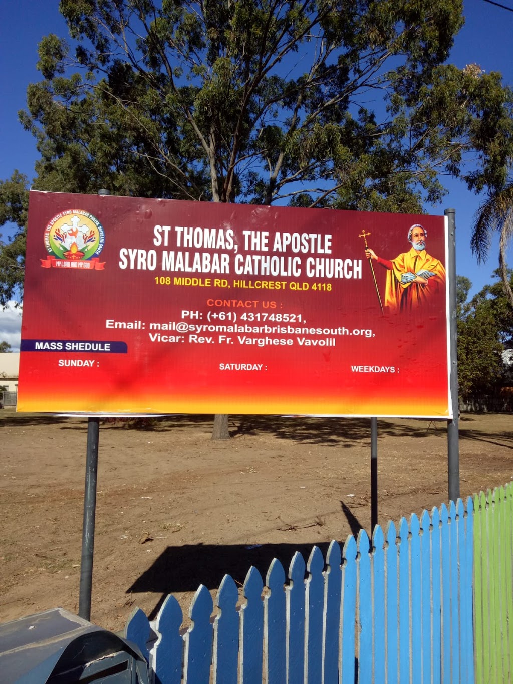 St. Thomas, the Apostle Syro-Malabar Catholic Church | church | 108 Middle Rd, Hillcrest QLD 4118, Australia