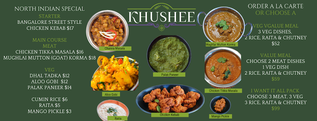 Khushee | meal takeaway | 18 Douglas Cres, Monbulk VIC 3793, Australia | 0431938939 OR +61 431 938 939
