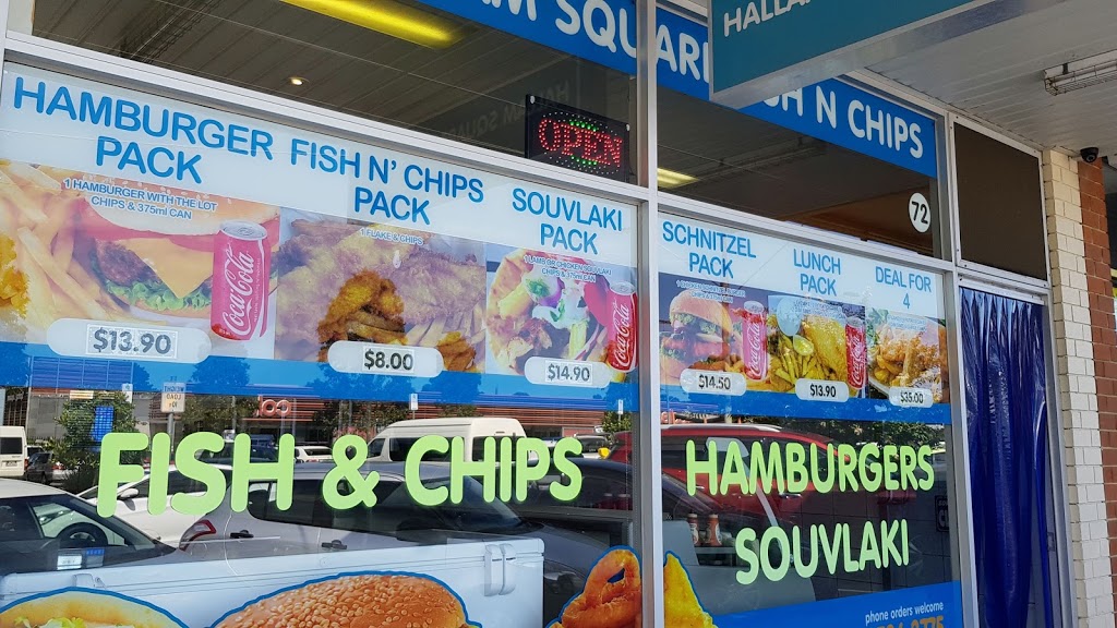Hallam Square Fish N Chips | meal takeaway | 72 Spring Square, Hallam VIC 3803, Australia | 0387863775 OR +61 3 8786 3775