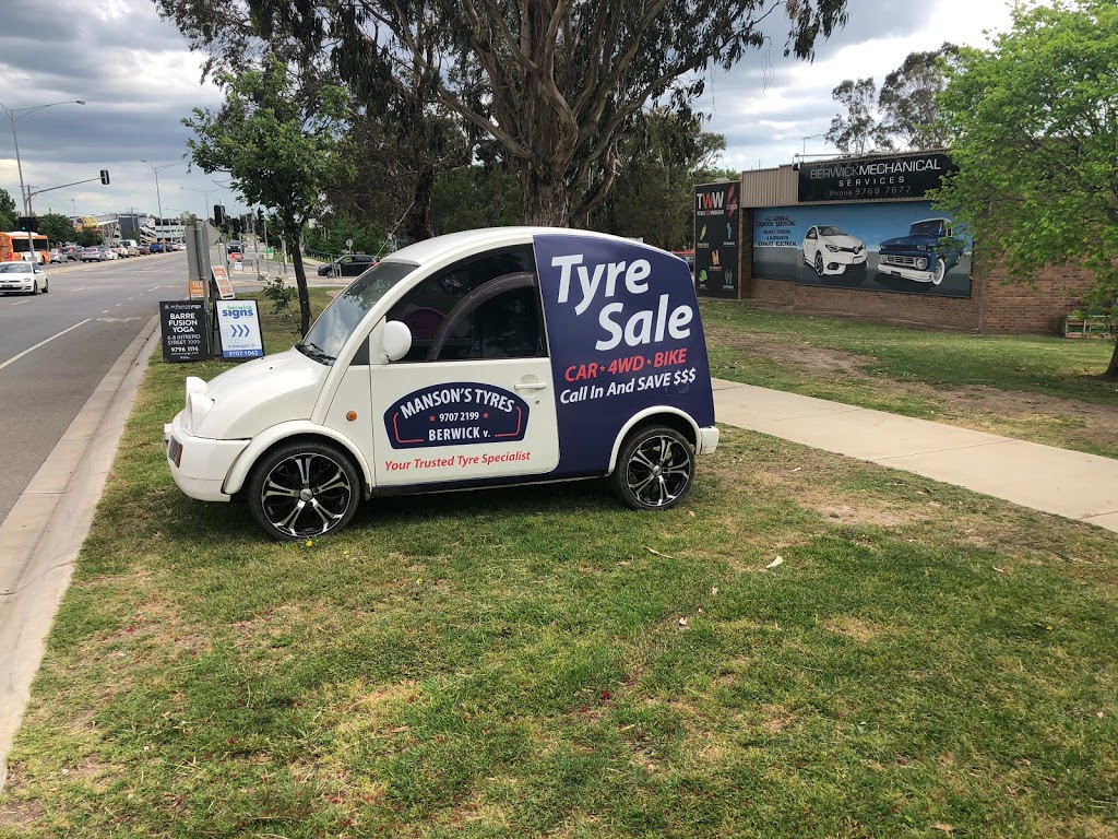 Mansons Tyres | car repair | Unit 5, 2/6 Enterprise Ave, Berwick VIC 3806, Australia | 0397072199 OR +61 3 9707 2199