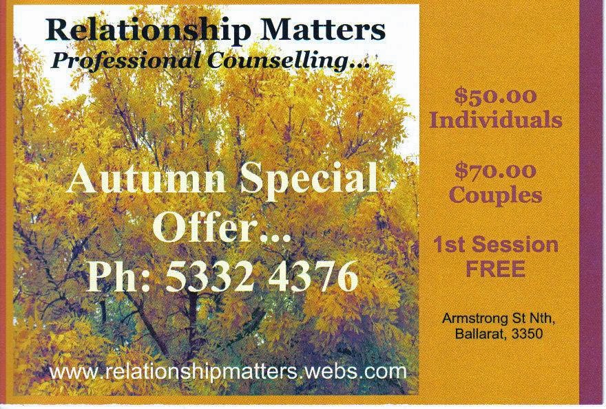 Ballarat Counselling - Relationship Matters | health | Armstrong St N, Soldiers Hill VIC 3350, Australia
