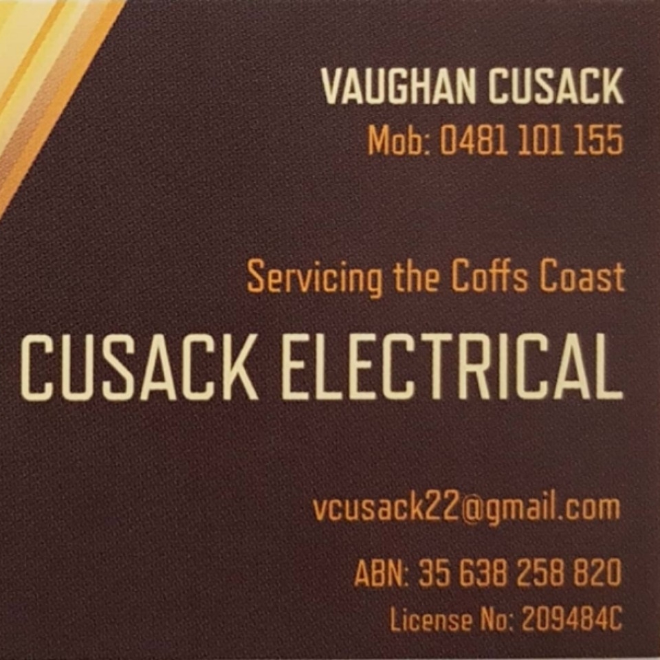 V & E Cusack Electrical | electrician | 22 Arkan Ave, Woolgoolga NSW 2456, Australia | 0481101155 OR +61 481 101 155