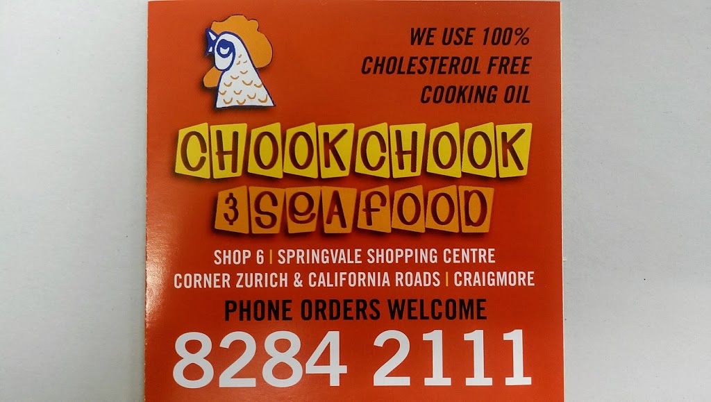 Chook Chook & Seafood | restaurant | 2/6 Zurich Rd, Craigmore SA 5114, Australia | 0882842111 OR +61 8 8284 2111