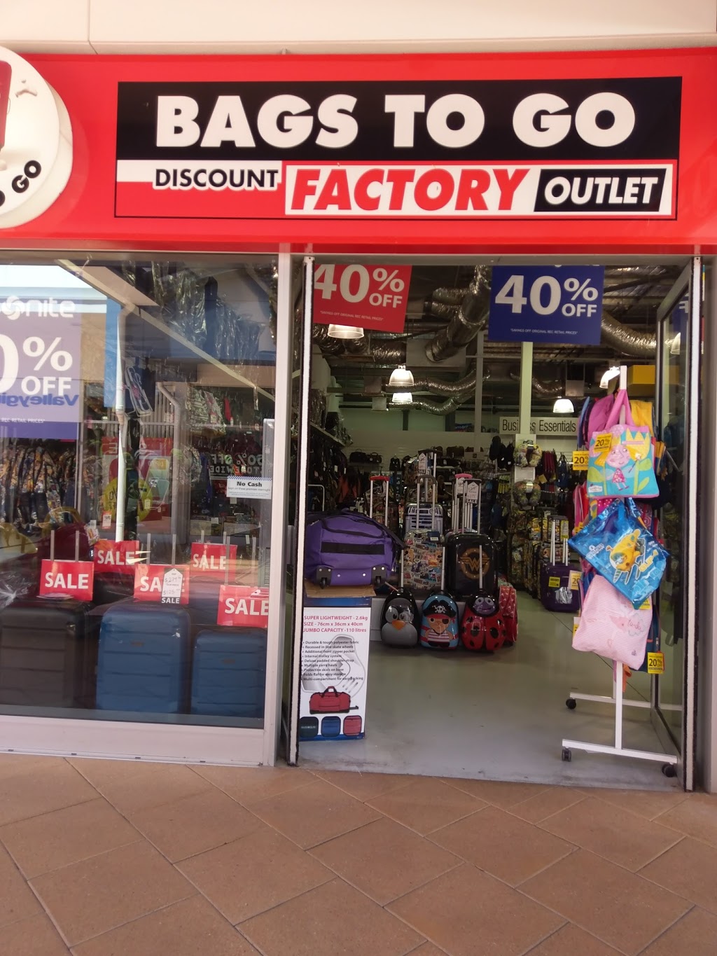 Bags To Go West Beach | store | Shop T78/727 Tapleys Hill Rd, Adelaide Airport SA 5024, Australia | 0883554977 OR +61 8 8355 4977
