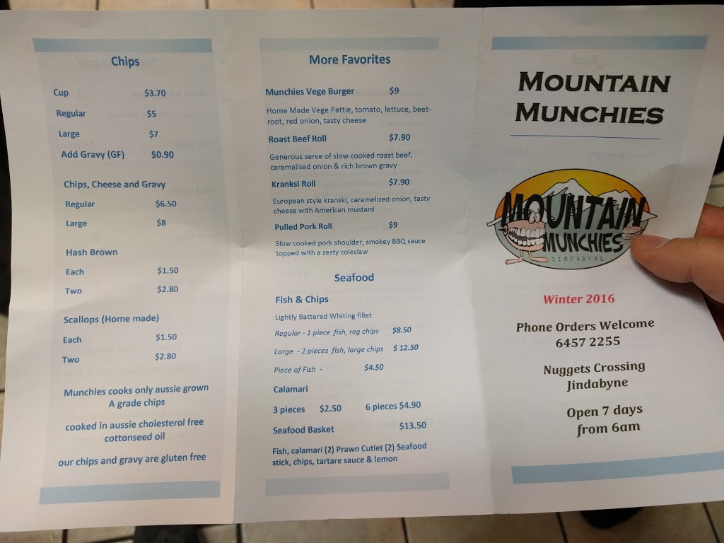 Mountain Munchies | Nuggets Crossing, 5B Snowy River Ave, Jindabyne NSW 2627, Australia | Phone: 0447 675 904