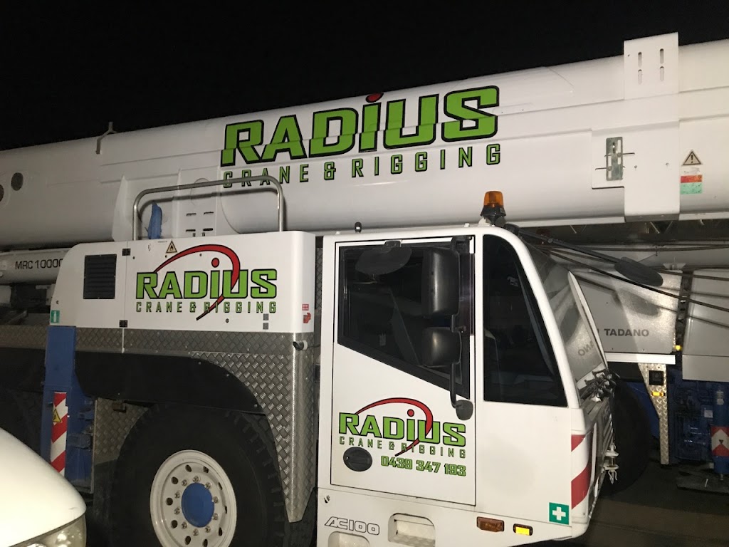 Radius crane and rigging | 85 Golf Course Rd, Horsham VIC 3400, Australia | Phone: 0439 347 193