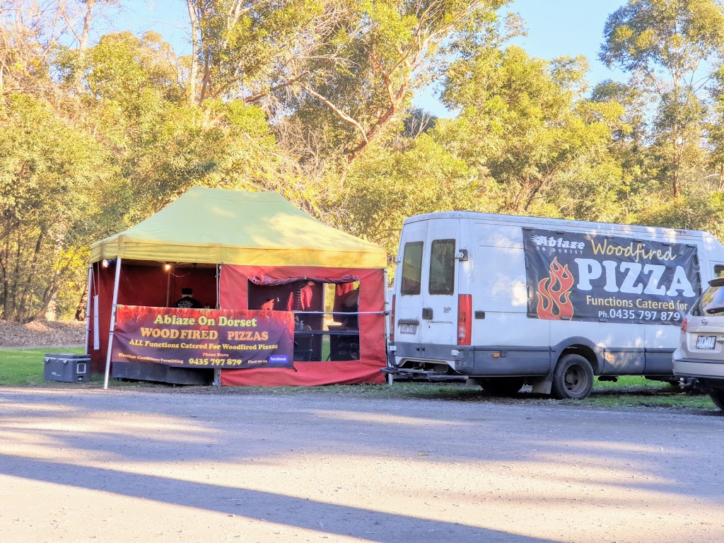 Ablaze on Dorset Woodfired Pizza truck at Millgrove Park. | meal takeaway | 3033 Warburton Hwy, Millgrove VIC 3799, Australia