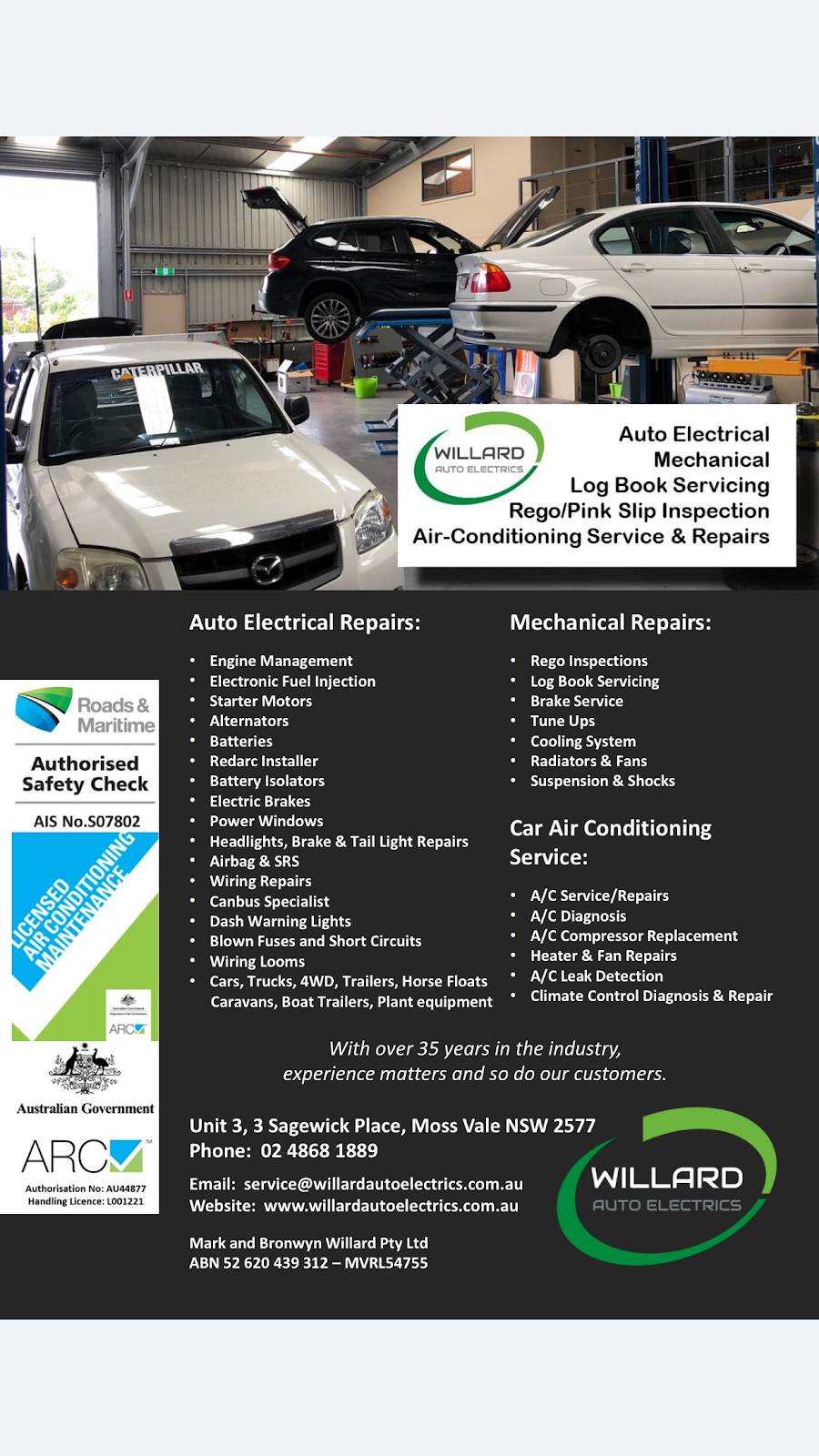 Southern Highlands Mechanical Services | car repair | 1/3 Sagewick Pl, Moss Vale NSW 2577, Australia | 0248681889 OR +61 2 4868 1889