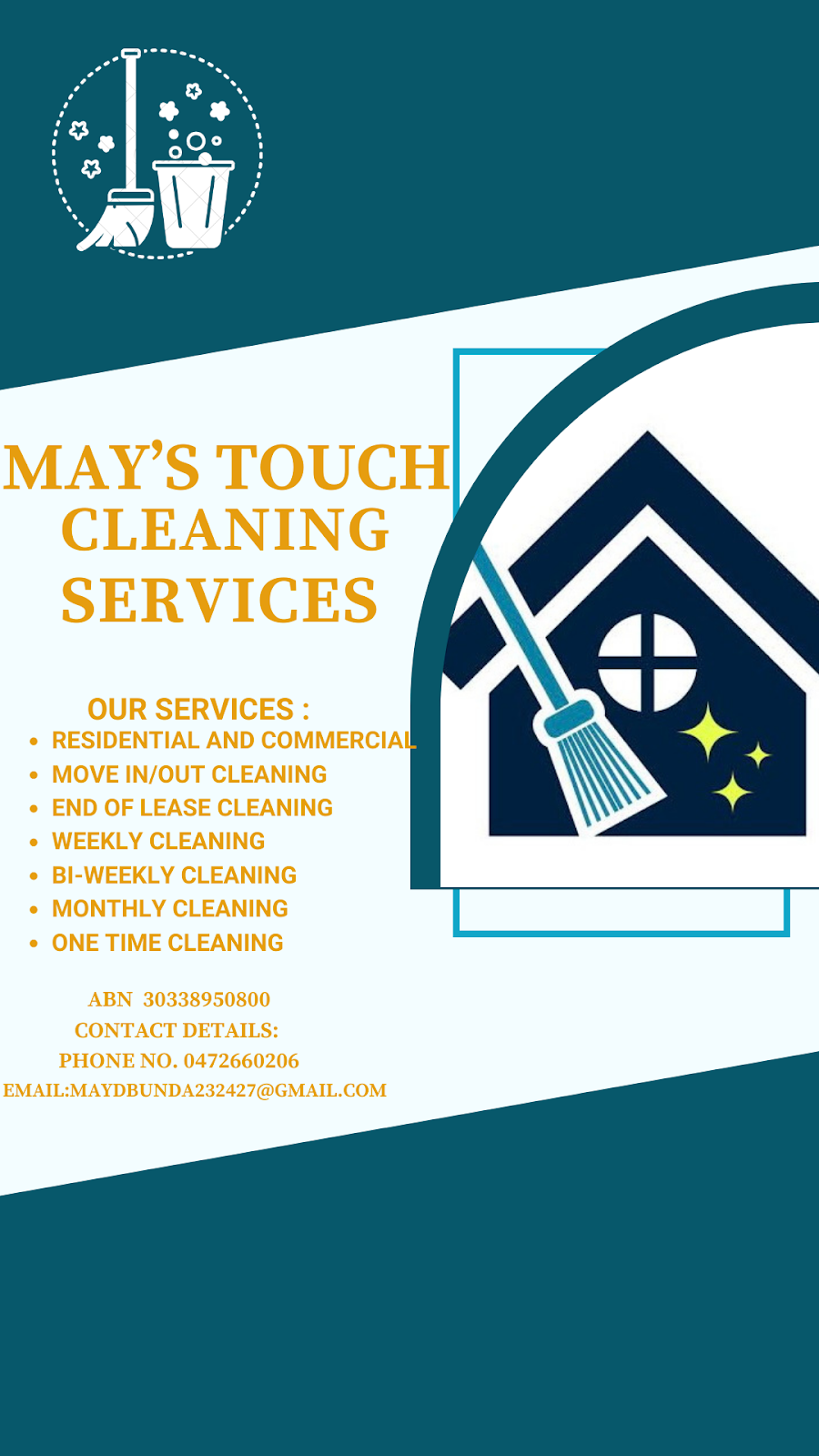 May’s Touch Cleaning Services | 12/33 Eveleigh Ct, Scone NSW 2337, Australia | Phone: 0472 660 206