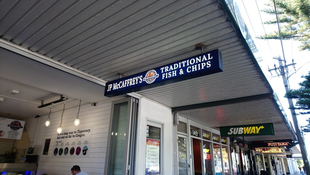 JP McCaffreys Traditional Fish & Chips | restaurant | Ground, 143-145 Dolphin St, Coogee NSW 2034, Australia | 0293157250 OR +61 2 9315 7250
