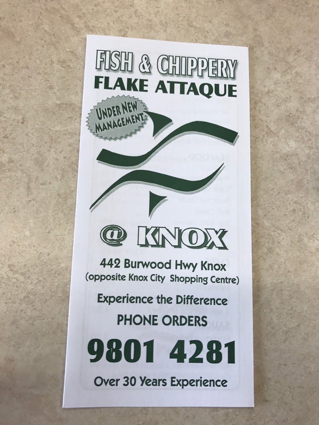 Knox Fish-N-Chips | 442 Burwood Hwy, Wantirna South VIC 3152, Australia | Phone: (03) 9801 4281