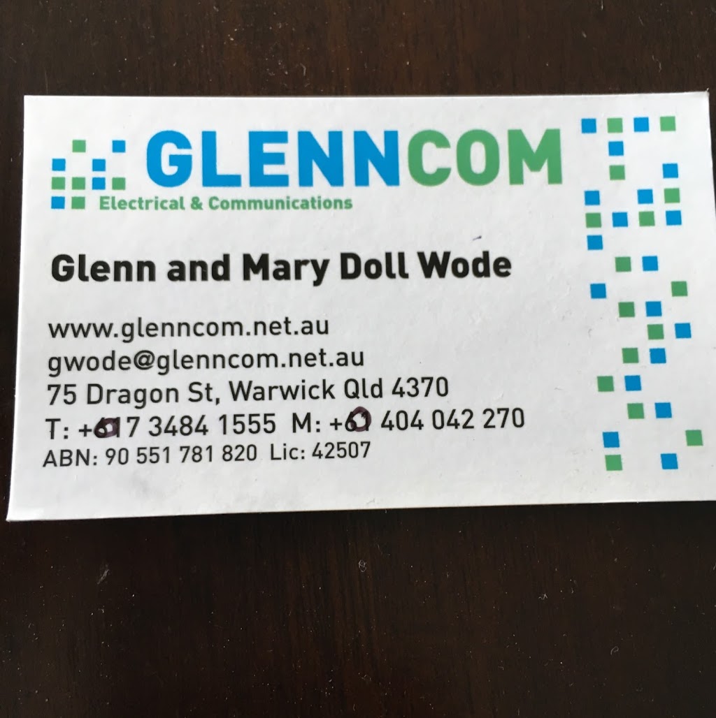 Glenn Com | electrician | 75 Dragon St, Warwick QLD 4370, Australia | 0404042270 OR +61 404 042 270