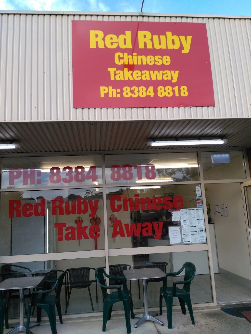 Red Ruby Chinese Takeaway | 109 Penneys Hill Rd, Hackham SA 5163, Australia | Phone: (08) 8384 8818