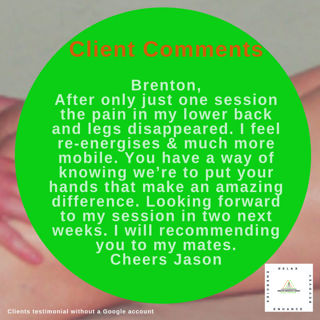 Brenton Therapeutic Services | 241 Jasper Rd, McKinnon VIC 3204, Australia | Phone: 0421 864 229