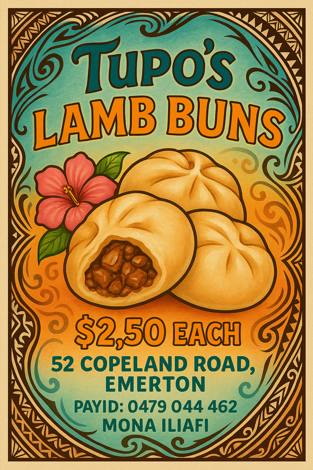 Tupos Lamb Buns | 52 Copeland Rd, Emerton NSW 2770, Australia | Phone: 0401 420 149