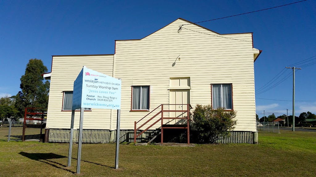Warwick Wesleyan Methodist Church | church | 126 Wood St, Warwick QLD 4370, Australia | 0439838525 OR +61 439 838 525
