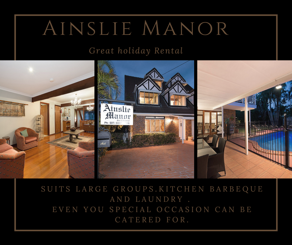 Ainslie Manor Bed & Breakfast | lodging | 42 Steven St, Redcliffe QLD 4020, Australia | 0738858606 OR +61 7 3885 8606