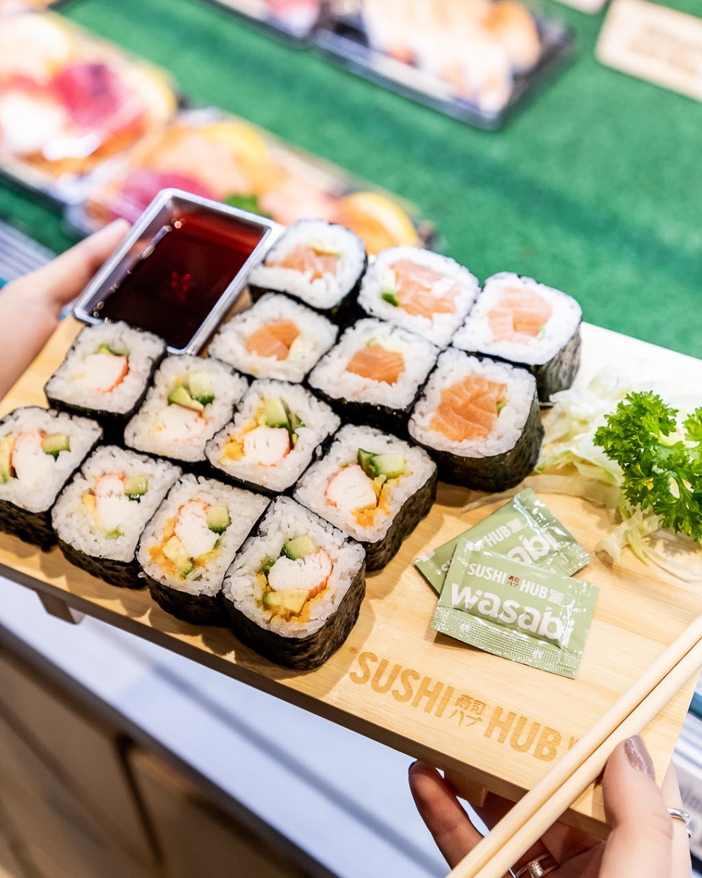 Sushi Hub Eastern Creek | Shop K01, Eastern Creek Quarter, Rooty Hill Rd South, Eastern Creek NSW 2766, Australia | Phone: (02) 4605 1582