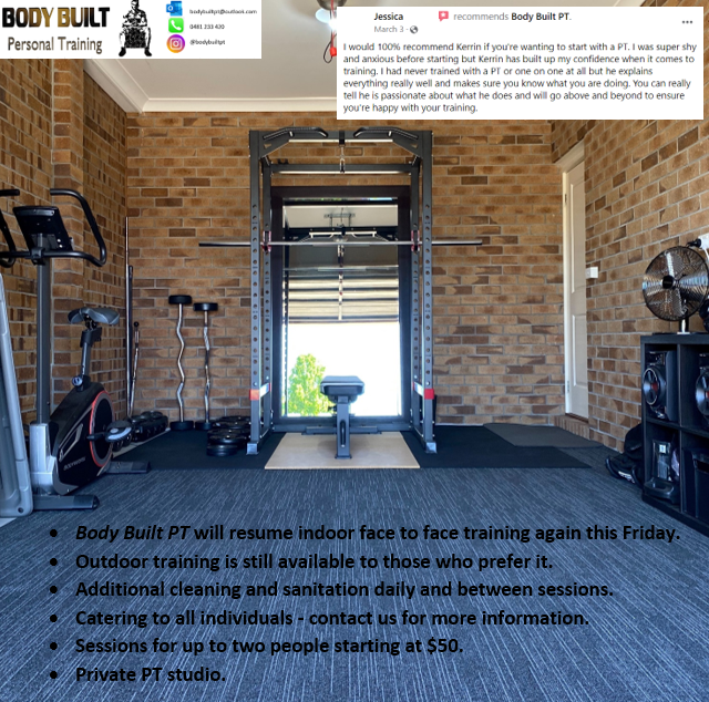 Body Built Personal Training | 35 Chanticleer Ave, Melton West VIC 3337, Australia | Phone: 0481 233 420