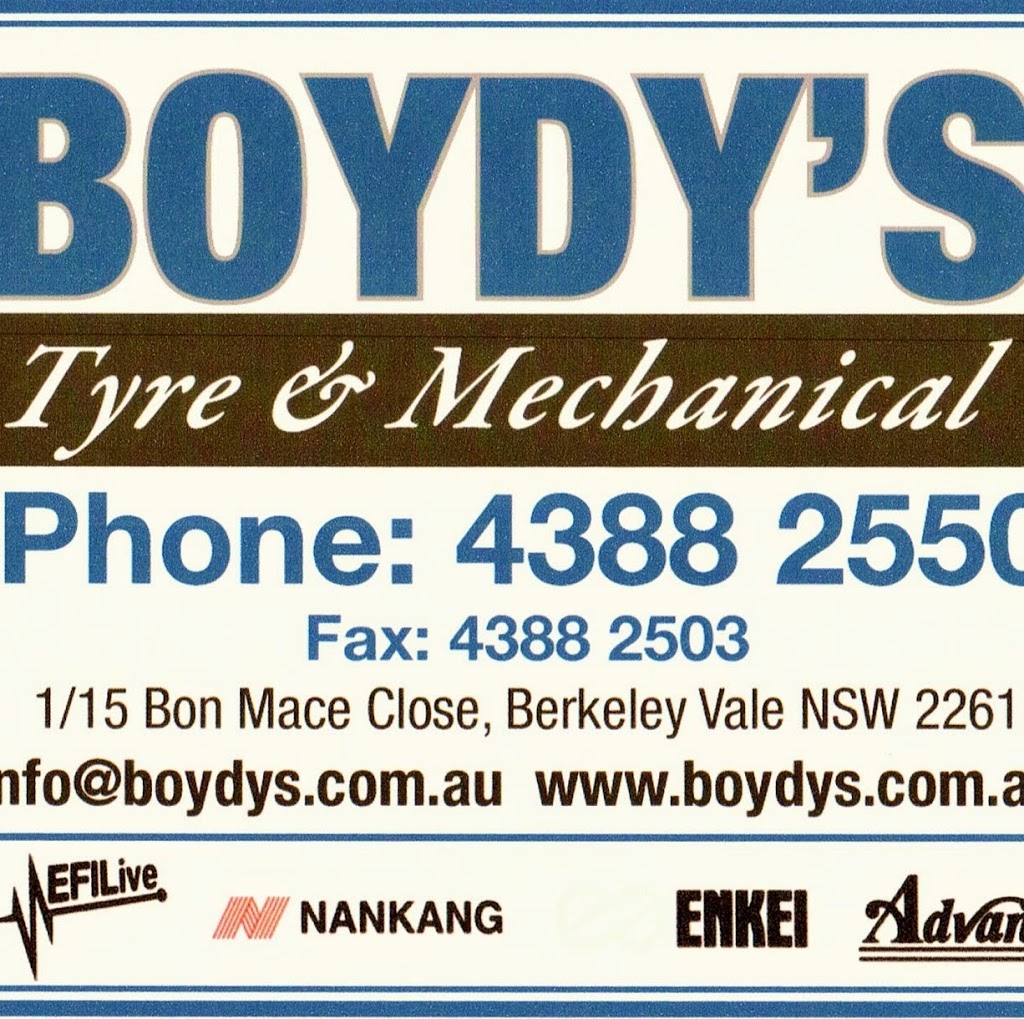 Boydys Mechanical | car repair | Unit 1/15 Bon-Mace Cl, Berkeley Vale NSW 2261, Australia | 0243882550 OR +61 2 4388 2550