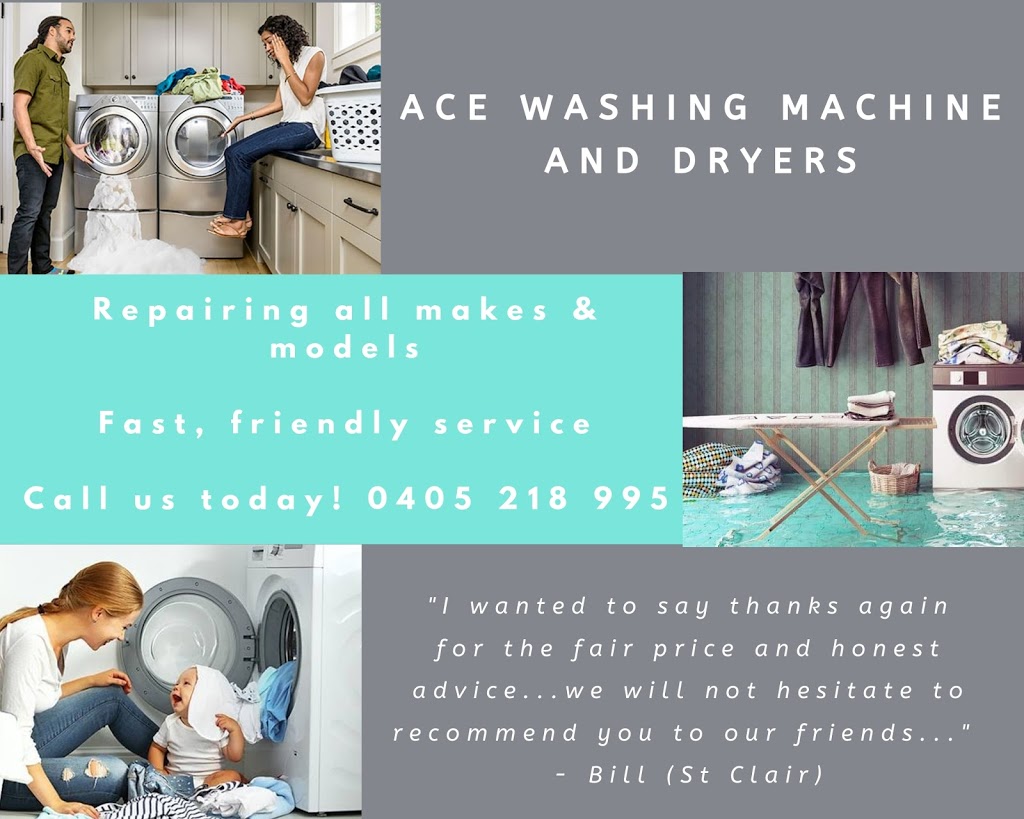 Ace Washing Machine and Dryers | home goods store | 33 Town Terrace, Glenmore Park NSW 2745, Australia | 0405218995 OR +61 405 218 995