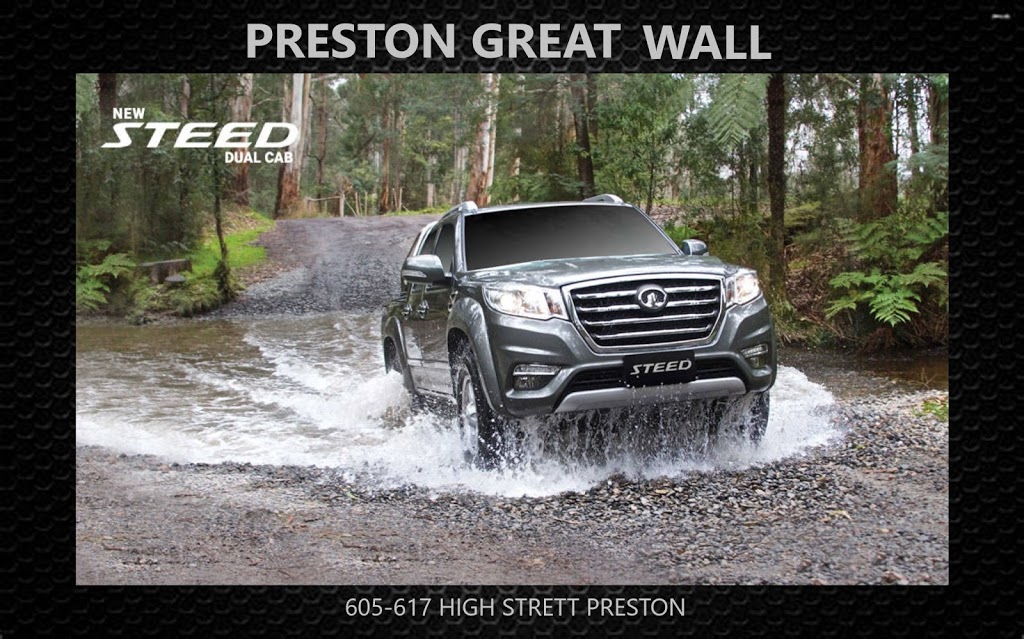 Preston Great Wall | car dealer | 627-633 High St, Preston VIC 3072, Australia | 0384700980 OR +61 3 8470 0980