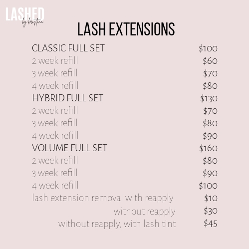 Lashed by Kristina | beauty salon | 2 Sussex Ct, Somerville VIC 3912, Australia | 0424180092 OR +61 424 180 092