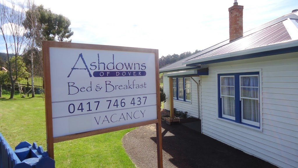Ashdowns of Dover Bed & Breakfast | lodging | 6957 Huon Hwy, Dover TAS 7117, Australia | 0417746437 OR +61 417 746 437